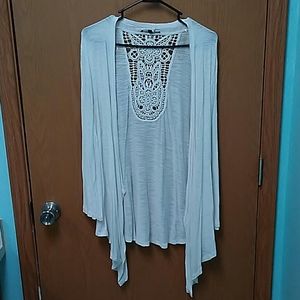 White long sleeve cover up